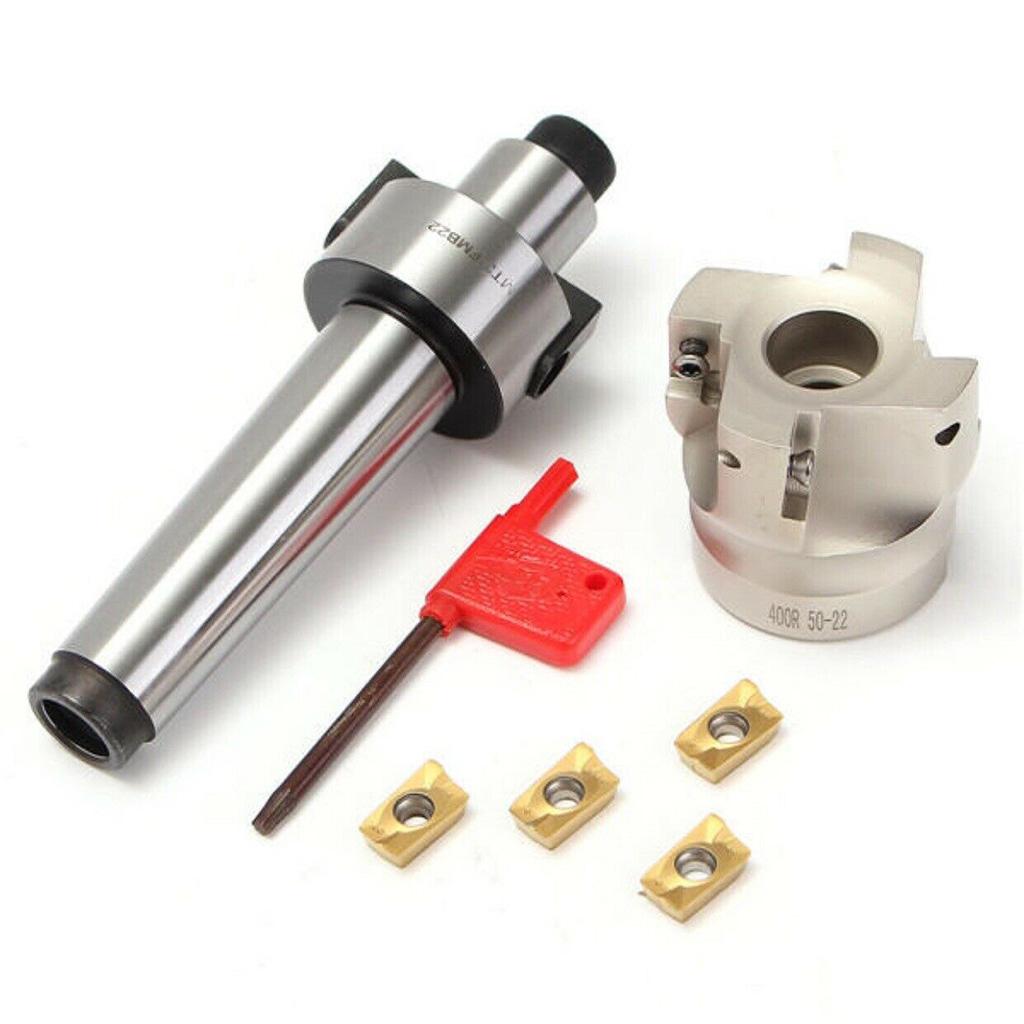 Milling Holder 8 Pieces High Carbon Steel MT3-FMB22 Cutting Anti-high Temperature Accessory Tools for Drilling Machines