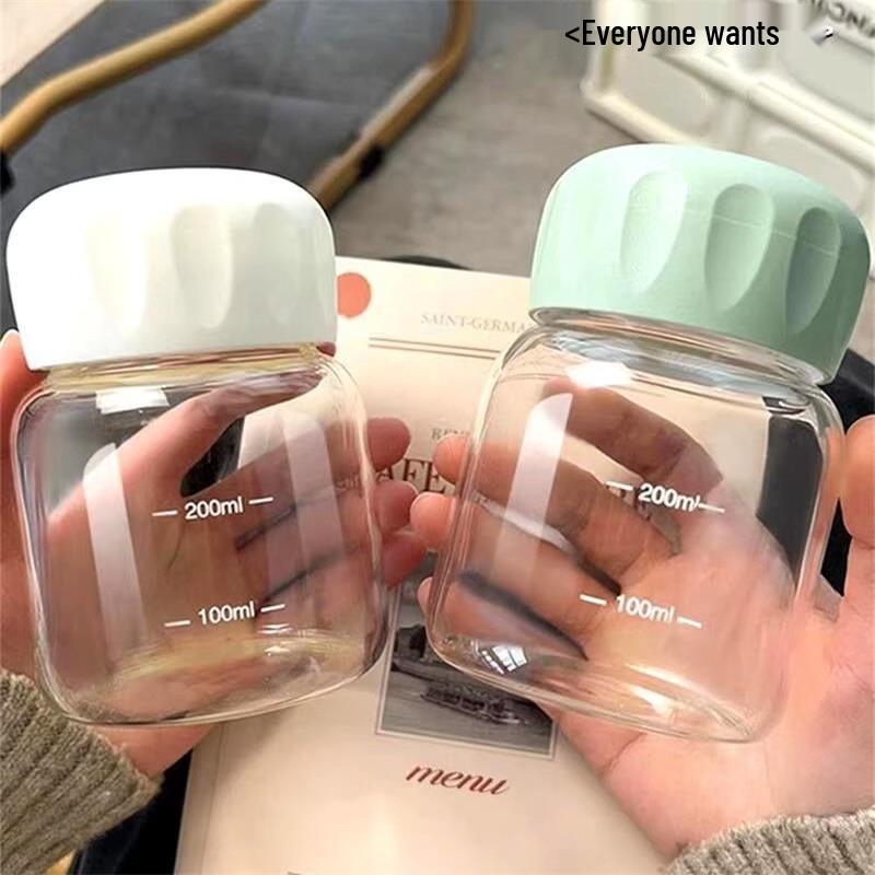 De ou Star Light Portable Mini Chubby Glass Cup