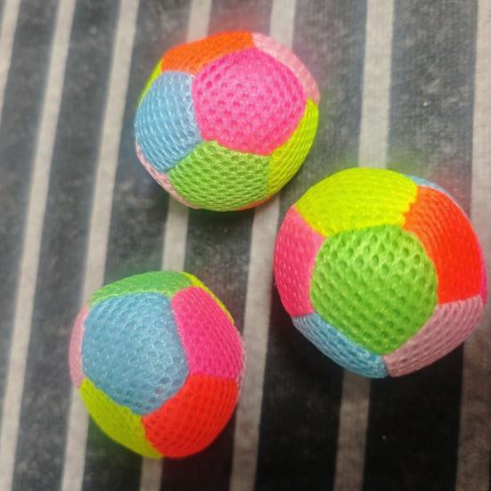 1/3/6/9Pcs Colorful Beanbag Handmade Foam Filled Throwing Ball Footbag Kids Adults Indoor Outdoor Courtyard Play Soft Kickball Toy