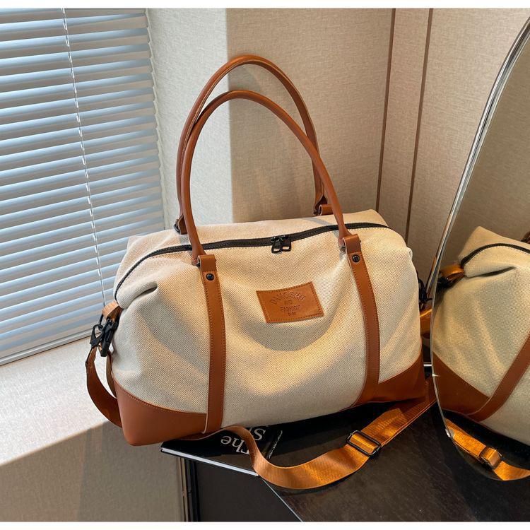 Women's Large Capacity Canvas Tote for Travel & Fitness