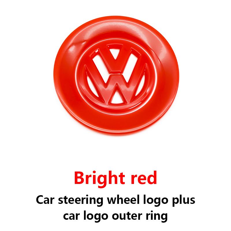 2026 Hot Car Steering Wheel Center Badge Logo Sticker Steering Wheel Logo Sticker For VW Volkswagen GTI Polo Golf Passat Scirocco Tiguan IF9