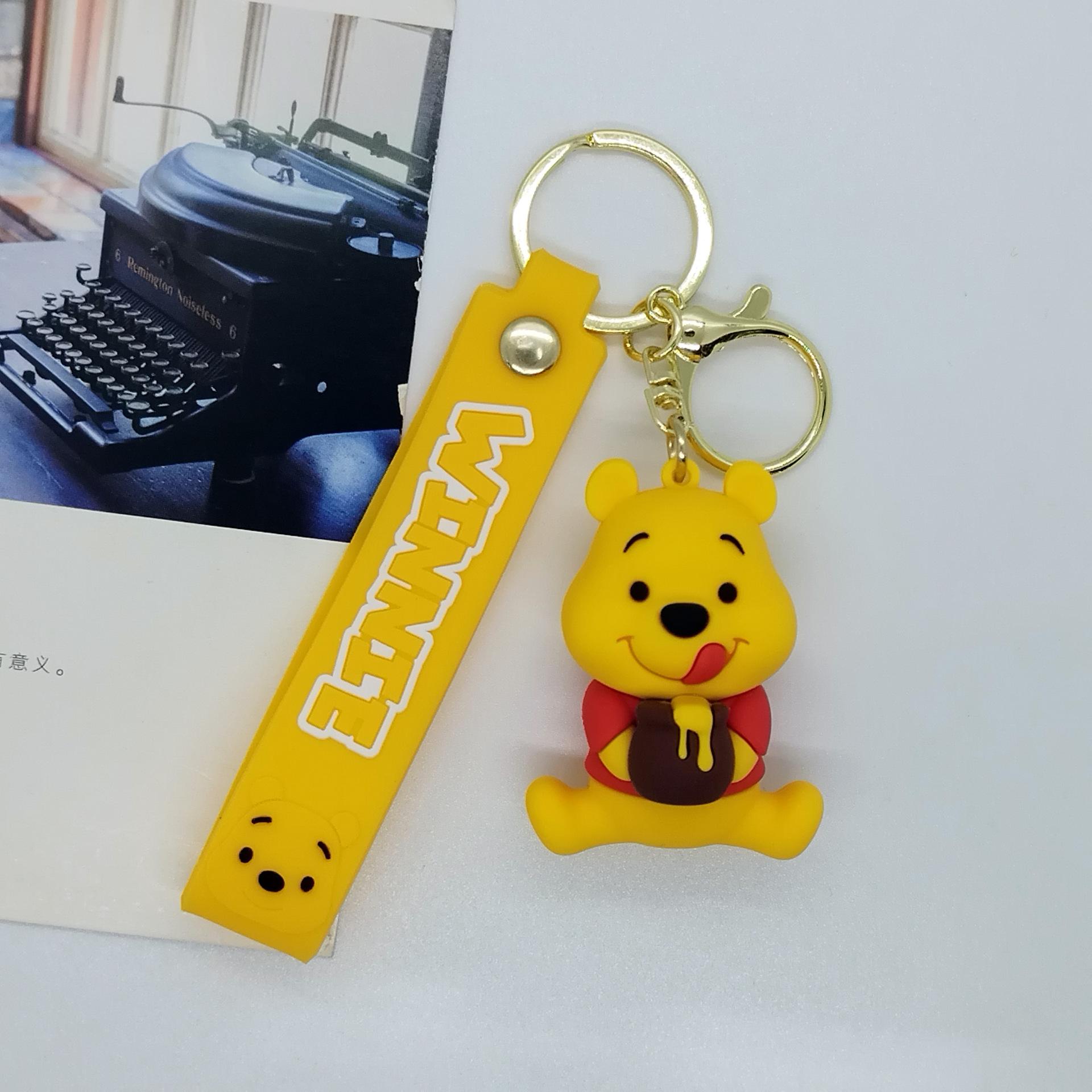 

New Creative Cartoon Doll Jumping Tiger Winnie The Pooh Keychain Bag Car Keychain Wholesale Y2k Fashion Toys Anime Frind Kawaii