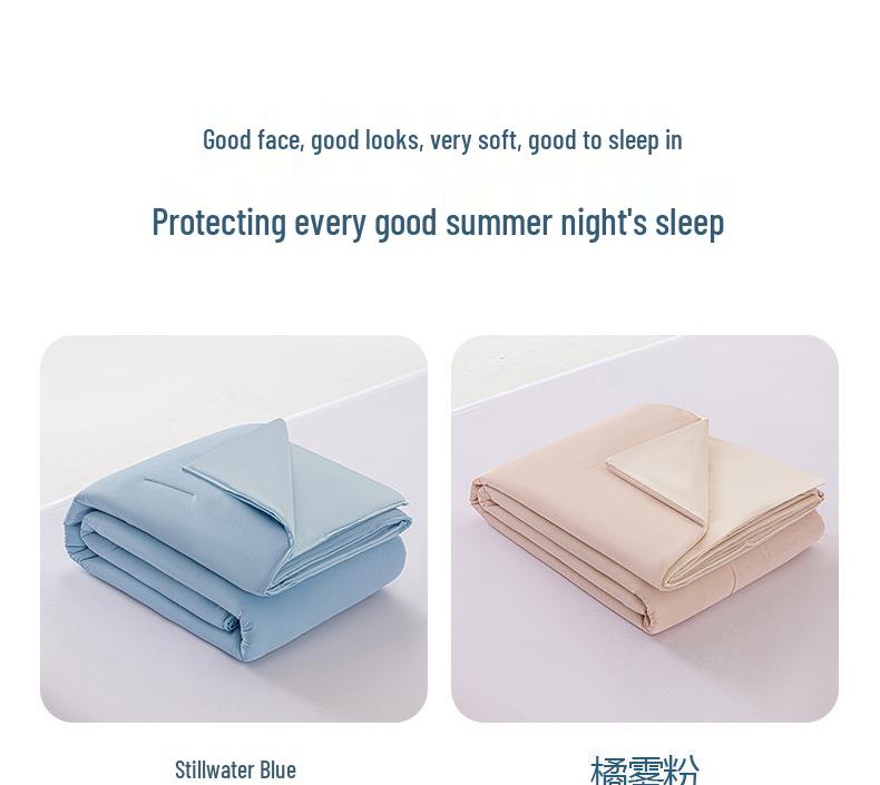 Deep Sleep Pro 3.0 Ice Silk Cooling Quilt - Machine Washable Summer AC Quilt