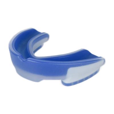 Sports Mouth Guard Football Shock Mouth Guards EVA Athletic Mouth Guards for AdultsBlue White