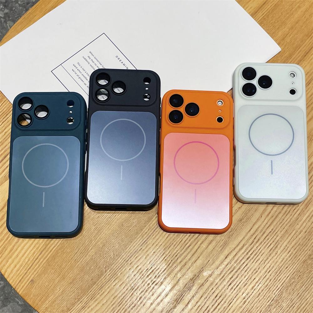 Luxury for MagSafe Magnetic Case for iPhone 16 Plus 15 14 13 12 11 Quickly Converts 17 Pro Max Shockproof Silicone TPU Soft Case