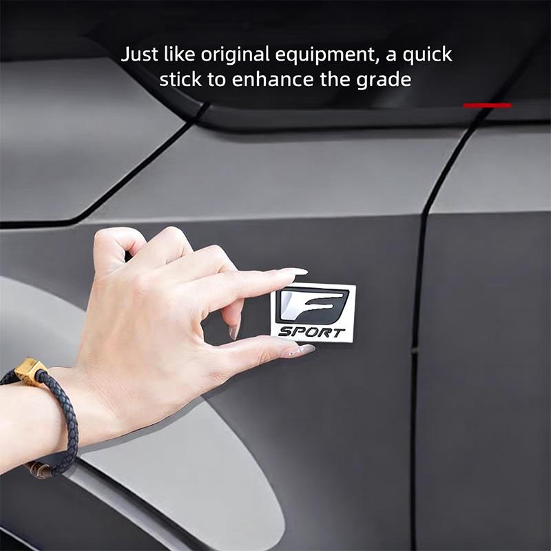 F SPORT Emblem Car Stickers 3D Metal Auto logo Badge Decal For Lexus GS IS LS500h ES260 ES300h RX350h NX260 UX260 LM LC RZ450e T