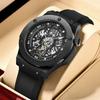 LIGE Modische Luxus Mechanische Uhren für Herren Militärisch Lässig Sport Silikon Wasserdicht Leuchtend Business Automatisch Männliche Uhr