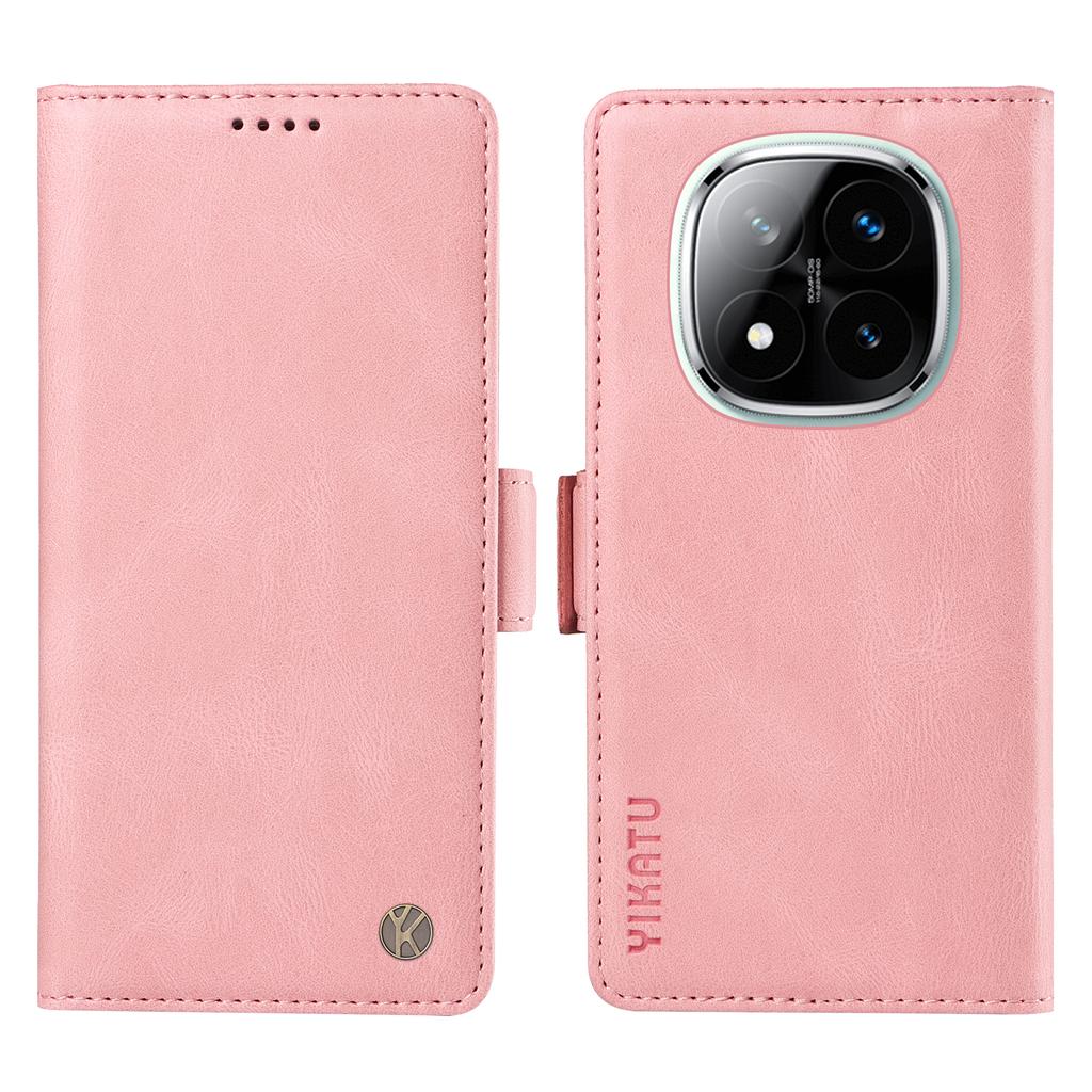 YIKATU YK-005 For Xiaomi Redmi Note 14 Pro+ 5G/Note 14 Pro 5G/Poco X7 5G Case PU Leather Wallet Phone Cover Skin Touch Feeling