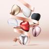 ReFa HEART BRUSH Silver Sky Hair Styling Brush with Ergonomic Design and Lightweight Construction