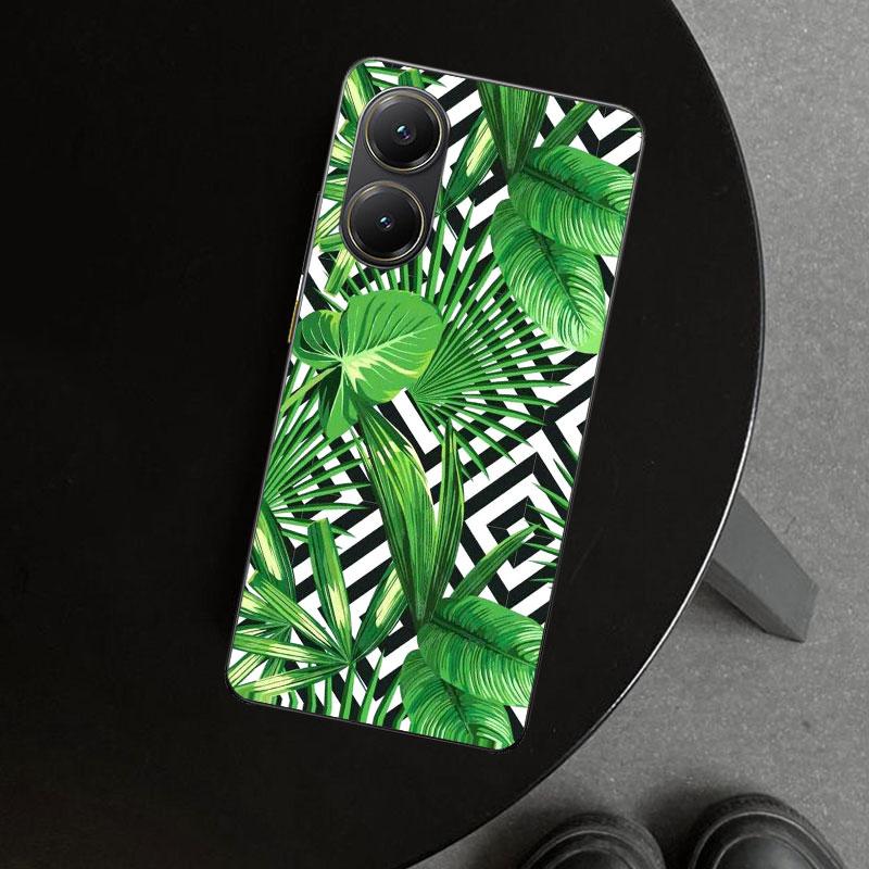 Summer Tropical Plants Green Leaf Phone Case Cover for Xiaomi Poco X6 X5 X7 Pro F7 Ultra Redmi 15C 15 13C 13 12C 12 10C 10 10A 9