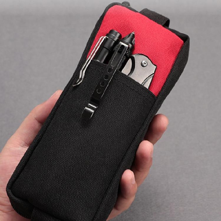 Webbing Pouches Belt Bag Multiuses Wallets Outdoor Camping Pouches Phone Bag with Attachments for Hiking Camping Hunting