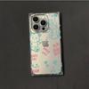 Clear Square Back Tube Case Protection For iPhone 15 Plus 14 Pro Max 16 ProMax 13 12 11 Anti-Oxygen,Line Bear Pattern Casing