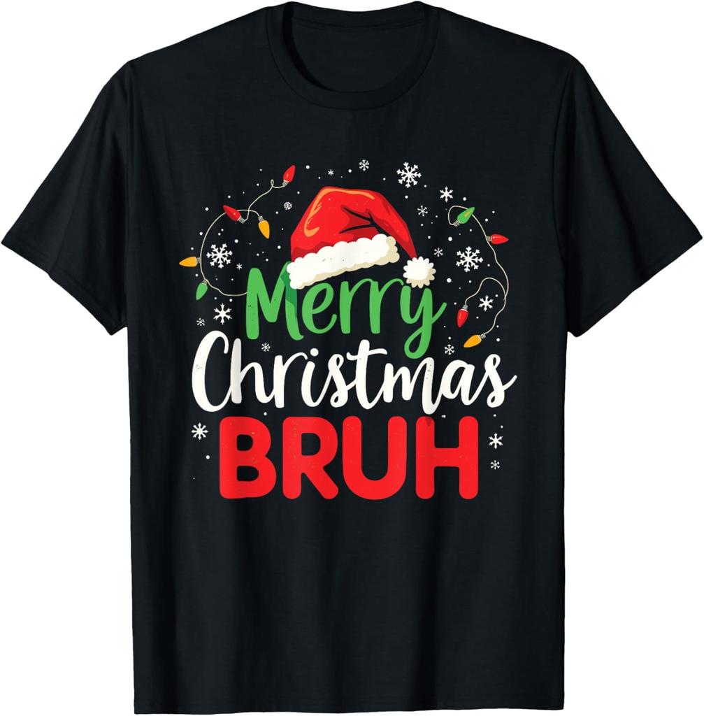 Merry Christmas Bruh Hilarious Festive Meme Style Unisex T-Shirt