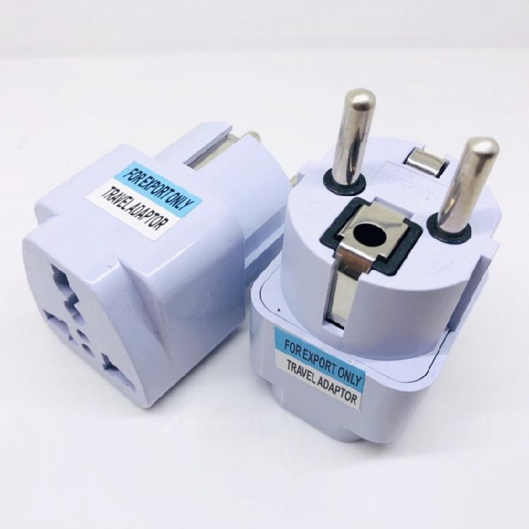 EU to US Adapter Travel Conversion Plug for Travelling Compatibility with Same Port Outlets Across Europe and Asian