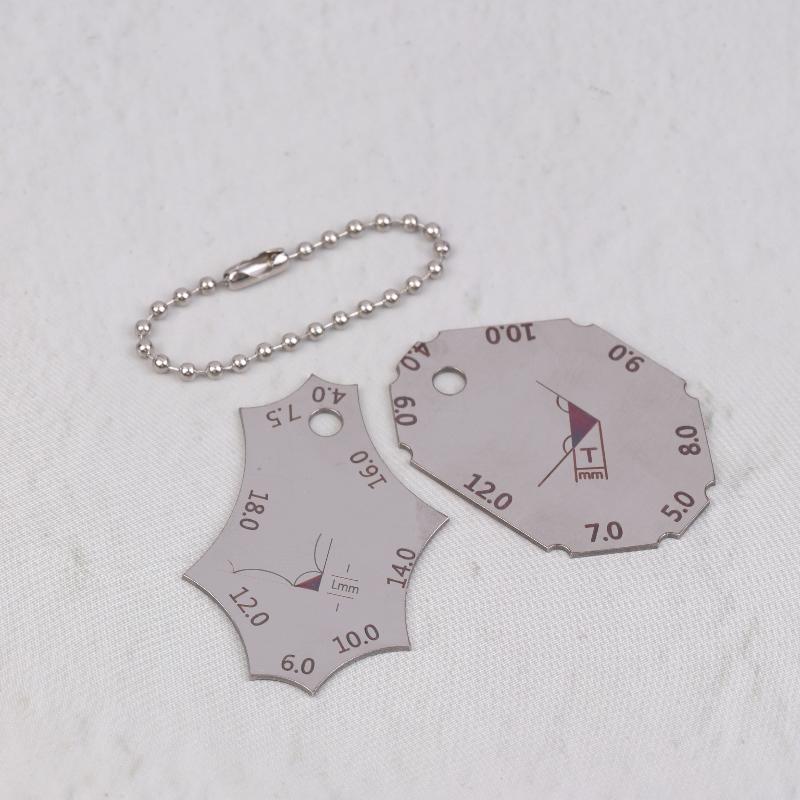 Welding Joint Two-Piece Gauge Fillet Weld Welding Throat Depth Leg Length Gauge Ruler Welder Inspection Tool