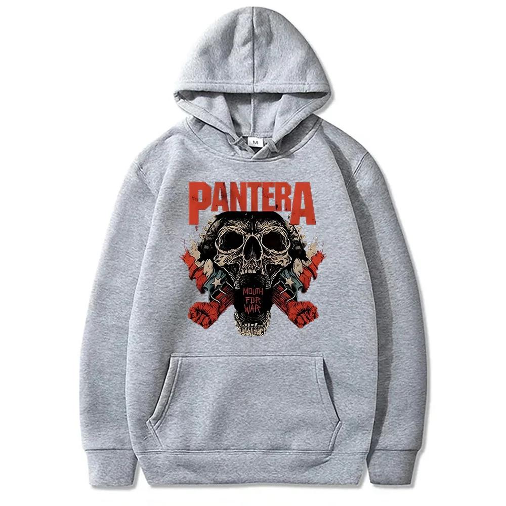 Vintage Pantera Band Rock Kapuzenpullover für Damen_Herren Übergroße Sweatshirts High Street Funko Pop Pullover Grafikdruck Kleidung