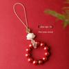 Cinnabar Zodiac Charm Pendant: Mobile Phone Chain & Amulet