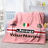 Juventus Personalized Text Blanket Gift Personalized Blanket Ultra-Soft Versatile for Livingroom Office Seaside Living Room Four Seasons Multipurpose