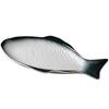Japanese Glazed Ceramic Fish-Shaped Plate for Steamed Fish, Large and Creative Design for Restaurant or Home Use
