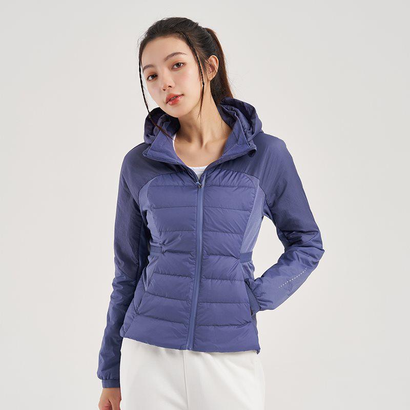 Women's Winter Slim Fit Short Down Jacket - 90% White Duck Down, Warm, Flattering, and Sporty