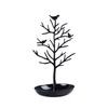 Creative Metal Bird Tree Design Jewelry Display Stand Earring Ring Bracelet Necklace Storage Rack Desktop Organizer Counter Prop