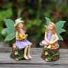 Outdoor Resin Flower Fairy Ornaments for Balcony and Garden Decor