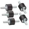 5pcs New 15*20mm  M6 Anti Vibration Rubber Mounts Isolators Bobbins Silentblock