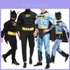 Stylowy kostium mięśniowy Batmana Idealny na wydarzenia cosplayowe Wykonany z oddychającej tkaniny i z perfekcyjnymi szwami