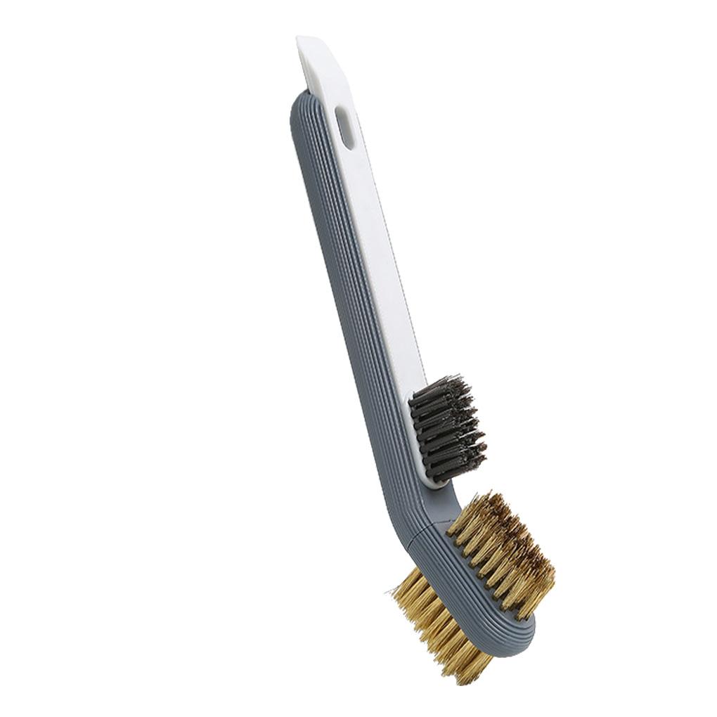 

Щетка для чистки плиты, стальная проволока, полировка раковины с ручкой, съемный крючок для подвешивания, бытовой инструмент для удаления пыли в ванной комнате серый