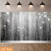 2D Silver Glitter Bokeh Curtain Backdrop for Studio Photography