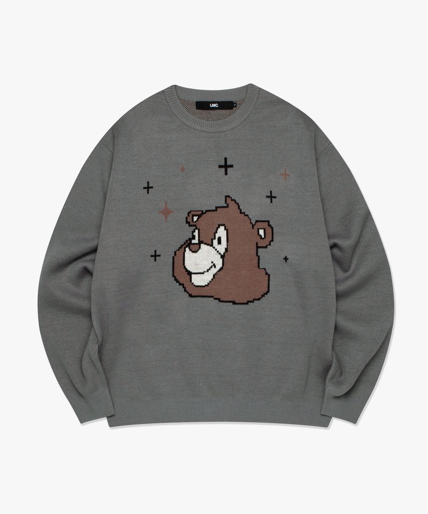 LMC Bear Knit Sweater Heather Gray