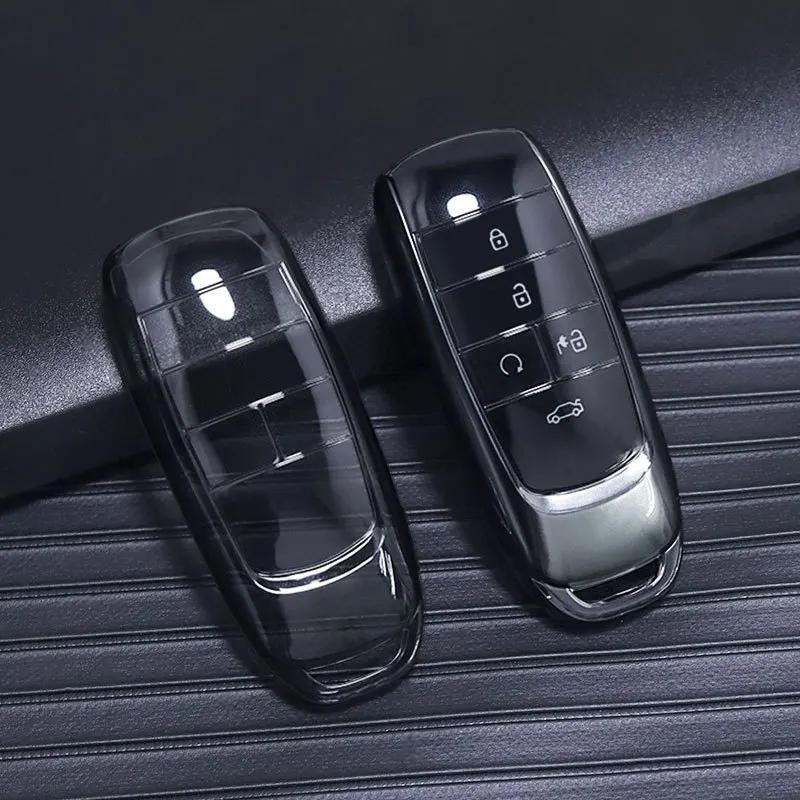 

soft TPU Car Key Cover Transparent remote Protector Case Shell Holder for GAC AION Y Plus S V LX IA5 Keyless Go Accessories