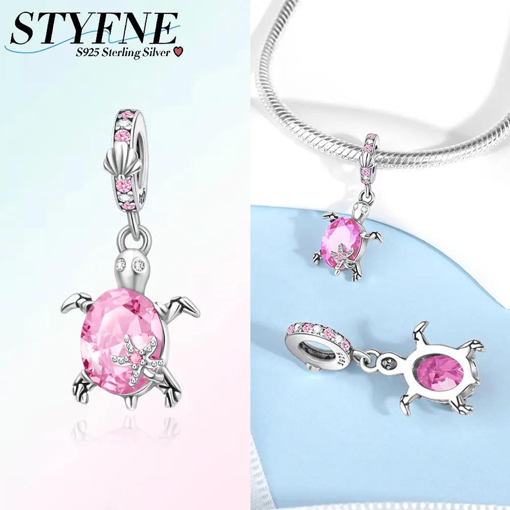 Glittering Copper Colorful Star Turtle Charm Fit Original Bracelet Women Necklace Jewelry Gift Copper Charm Beads