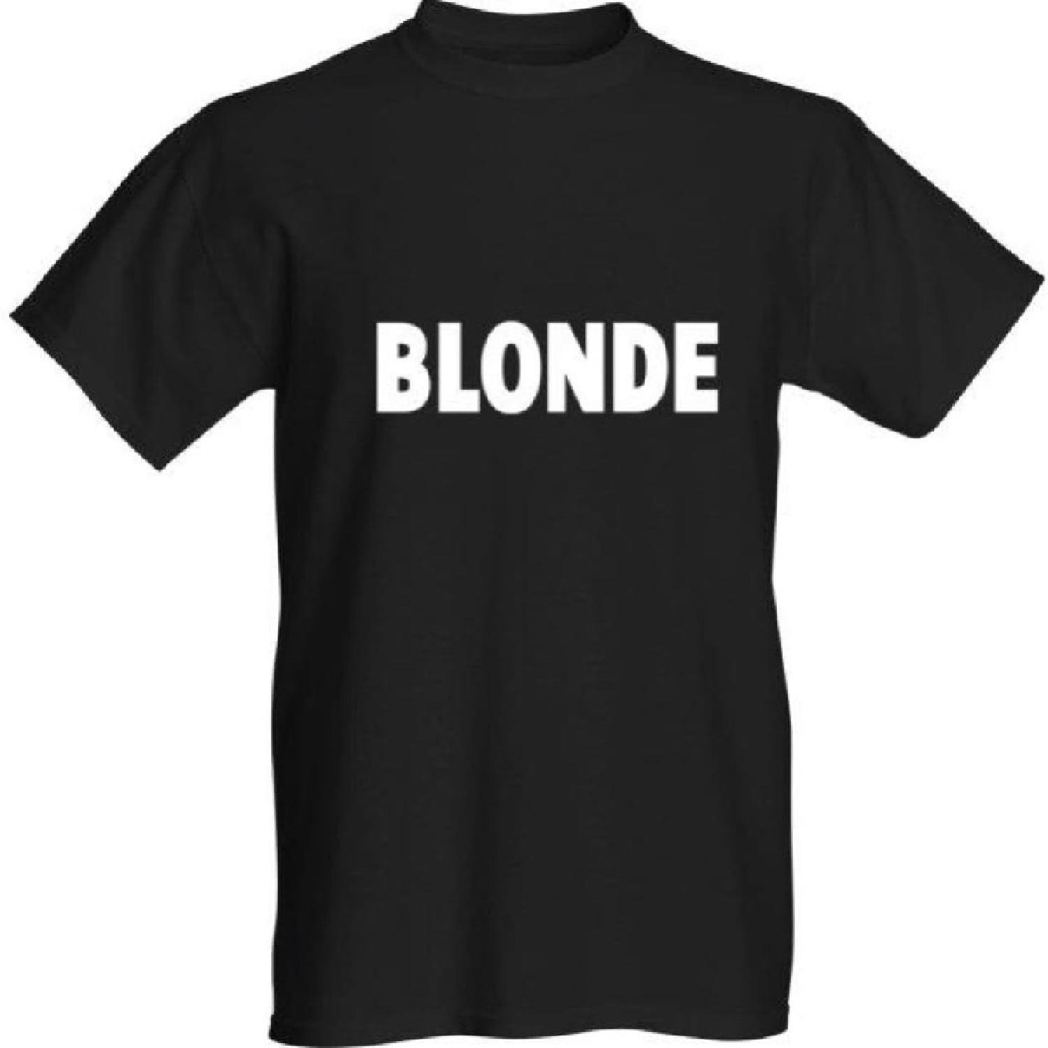 Classy Canuck Blonde T-Shirt - White Text S чёрный