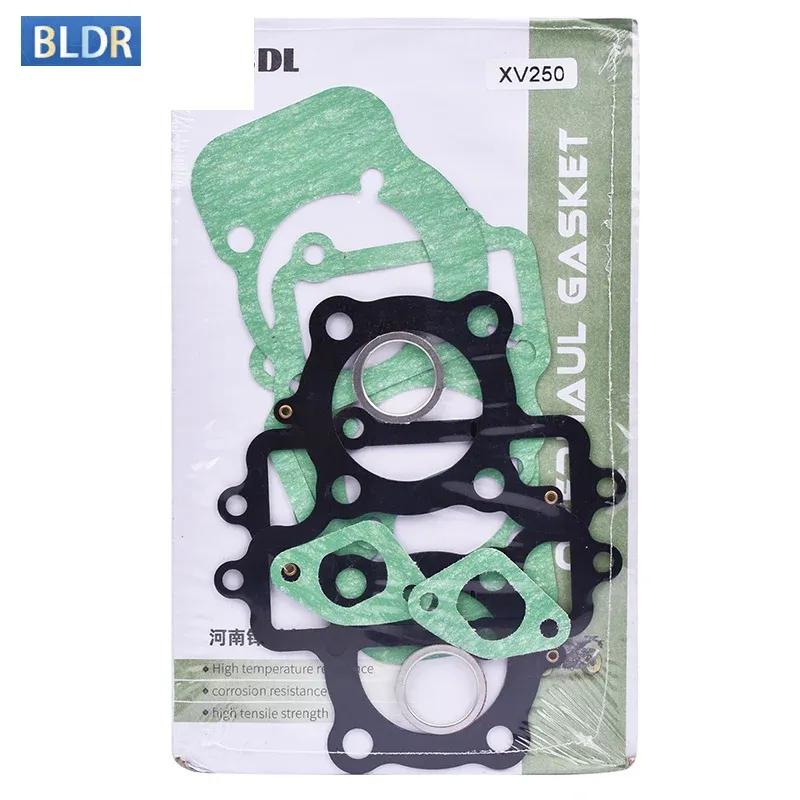 

Motorbike Engine Cylinder Head Complete Overhaul Gasket Mat Middle Repair Pad for YAMAHA XV250 XV250S Virago 250 1994-2008 армія зелений колір