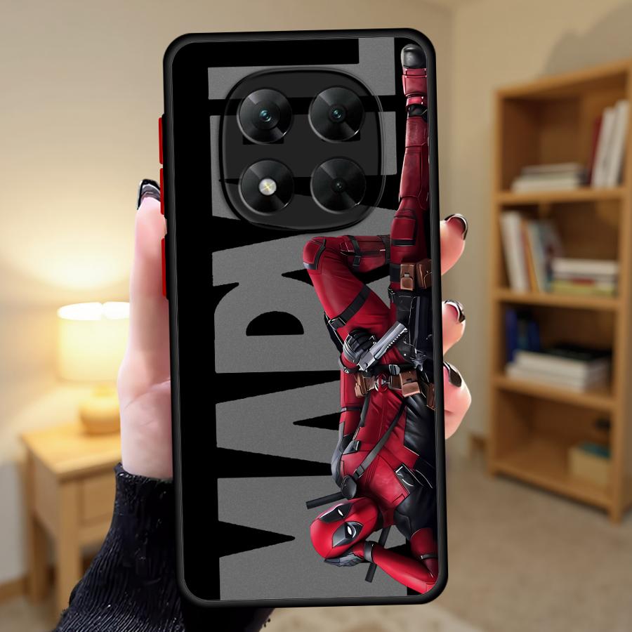 Funda Phone Cover Case for Xiaomi Redmi Note 14 10 A4 14C 13C 11 12 9S 13 Pro Plus Marvel Deadpool