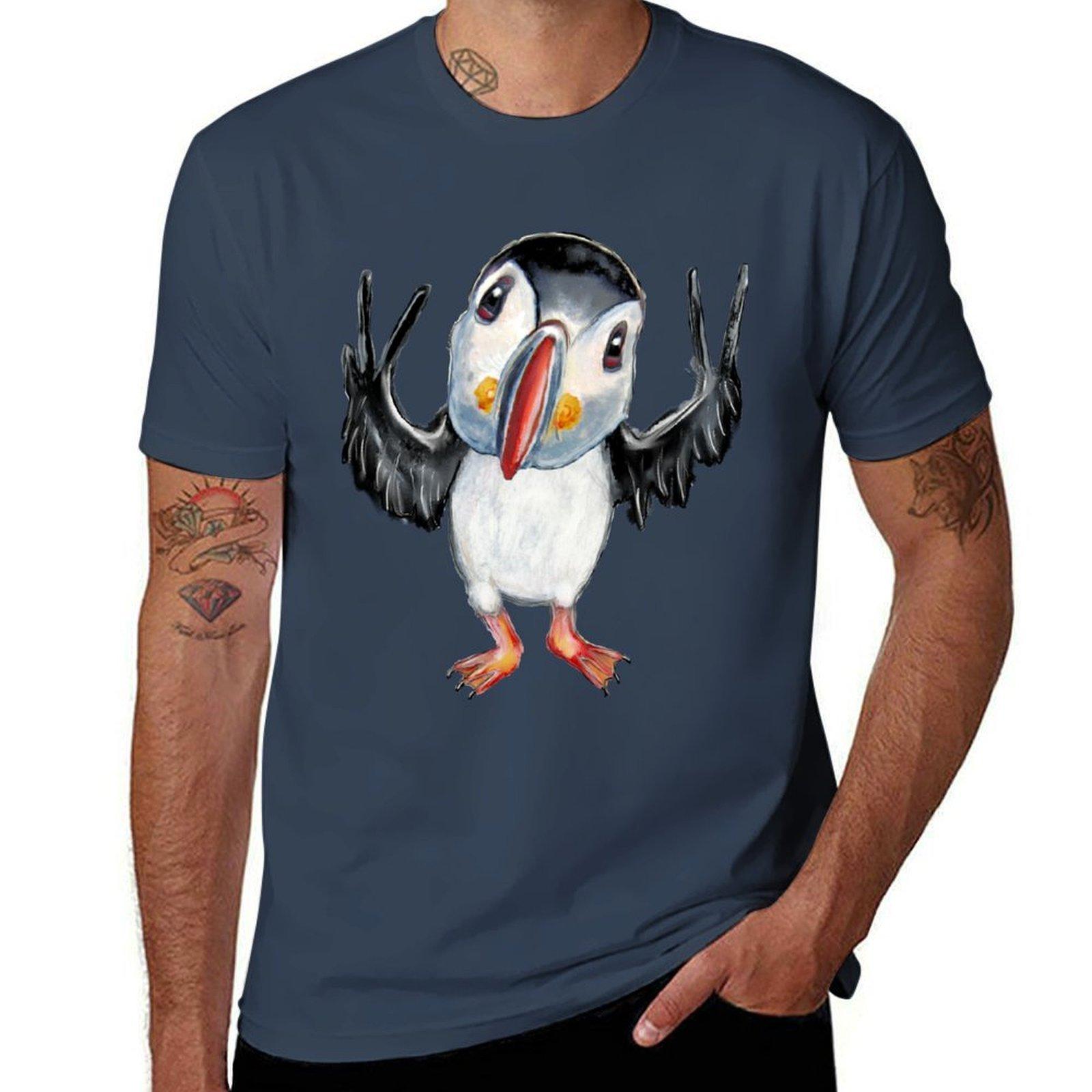 Cool Puffin TShirt t shirts for Unisex pack white funny t shirts cotton TShirt S