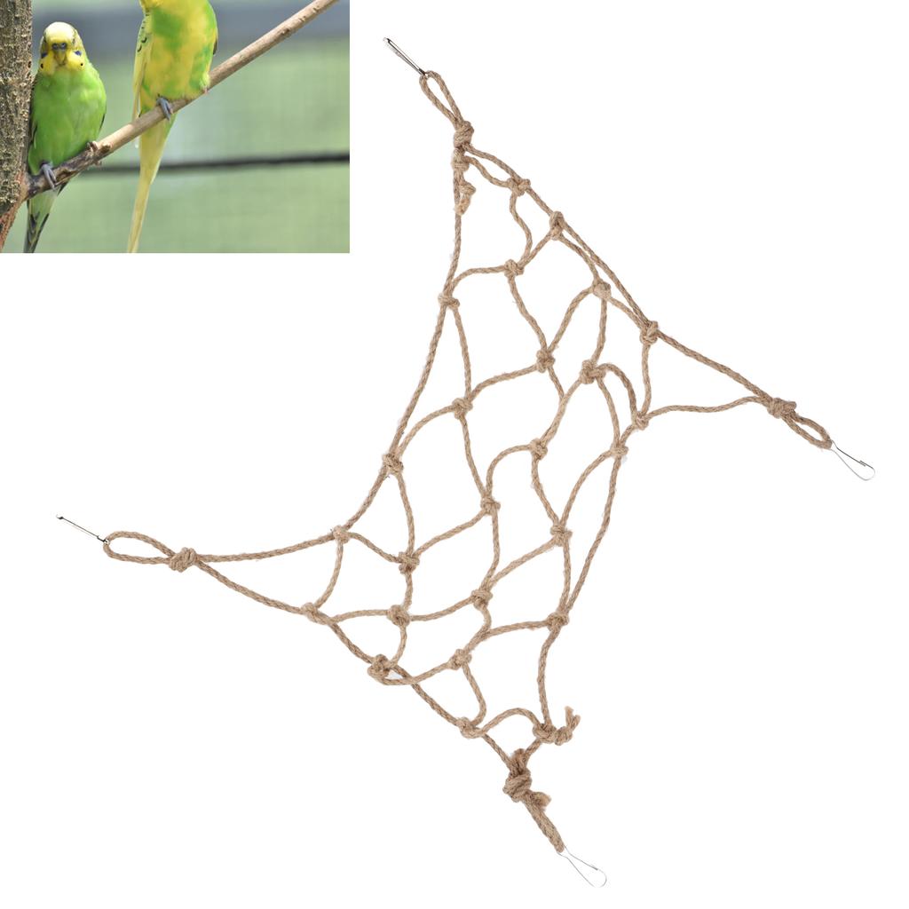 Haustier-Kletternetz Vogel-Kletterseil Leiter Hanfseil Kletternetz für Hamster