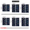 2D Flat Printing 2pcs Drapes Boho Outer Space Light Filter Summer Party Decorations Use for Holiday Decor