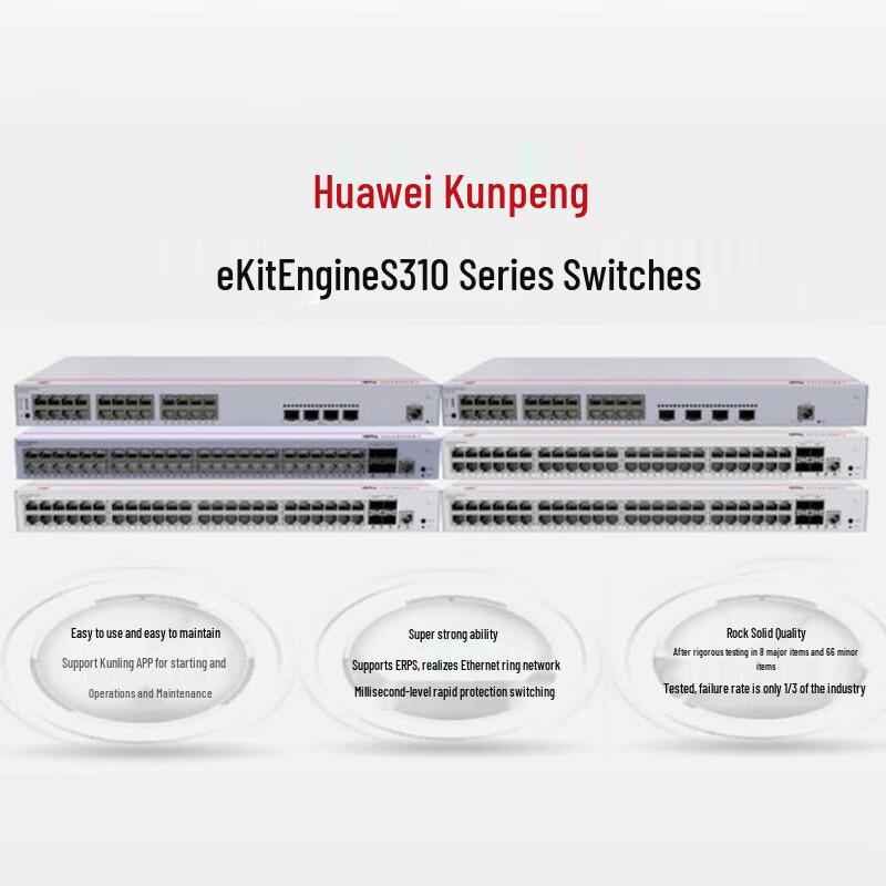 Huawei Kunling S310-48P4X 48-Port Gigabit PoE Managed Switch