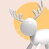 Decorative Mood Light Christmas Decoration Light Neon Smart Animal Deer Mini LED 3D Kids Baby Room Night