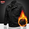 New autumn and winter men's jacket casual jacket pure cotton tooling large size men's clothing