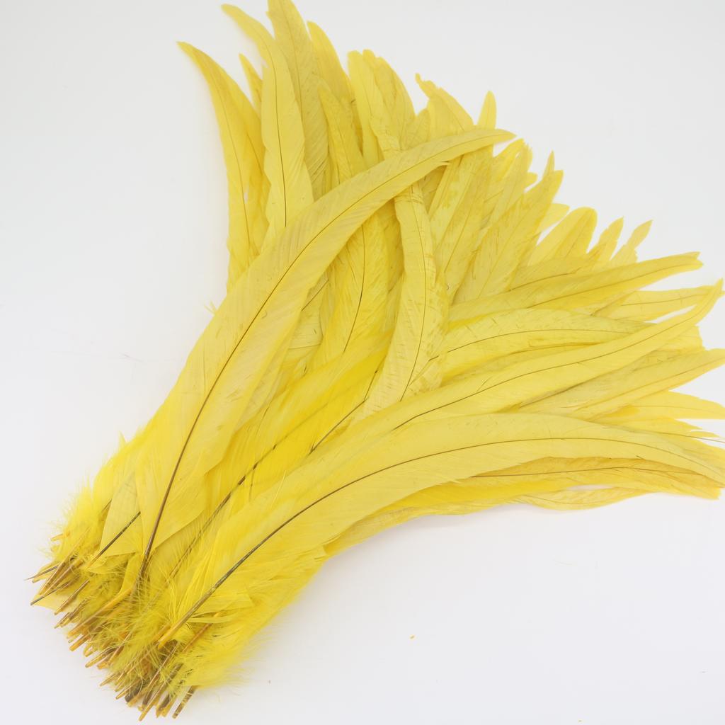 50Pcs/Lot Rooster Feathers Carnival Feathers For Decoration 25-40Cm And Accessories For The Table Sewing Chicken Feather Dress