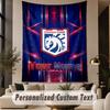 Custom Text Tapestry Ipswich Town Print Wall Tapestry Indoor Living Room Wall Decor