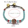 Ethnic Nature Stone Nepal Copper Beads Bracelet Women Men Vintage Tibetan Buddhist Mantra Hand Prayer Wheel Bracelets Zircon