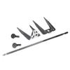 Edelstahl Hähnchenbraten Gabel Drehbar Backen Brathähnchen Gabel BBQ Hähnchen Gabel für Outdoor Grills