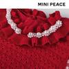 MiniPeace Girls' Plaid Pinafore Dress