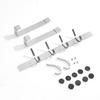 Over the Door Hook Horizontal 6 Hook Rack Hanger Towel and Clothing Hanger Stainless Steel Storage Overdoor Hook
