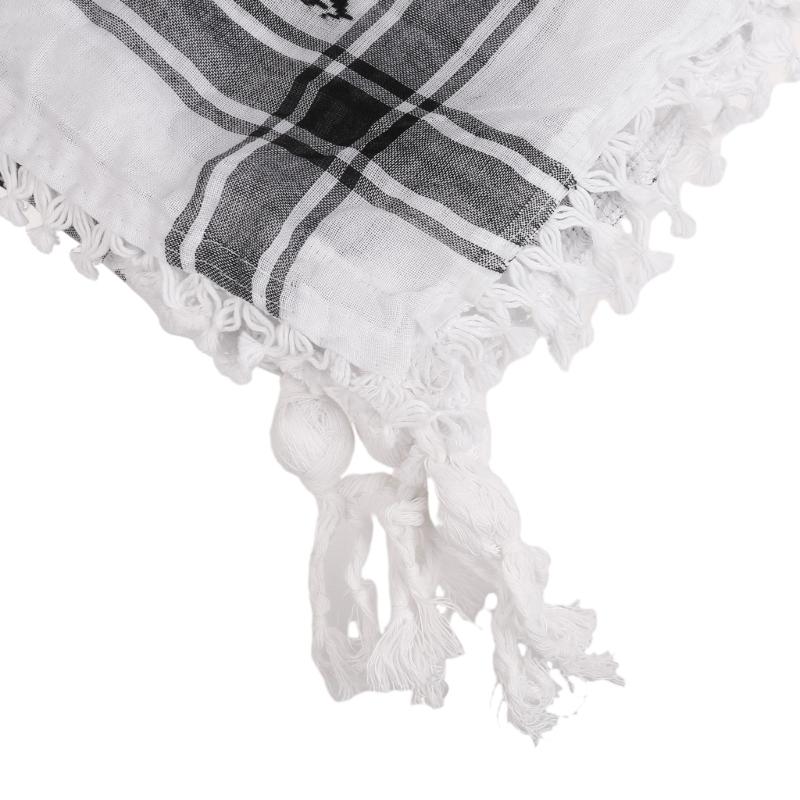 Fashion Adult Keffiyeh Headscarf with Jacquard Pattern Arab Style Headscarf