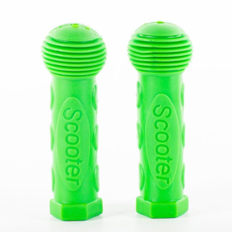 Soft Shockproof Rubber Bicycle Handle Bar Grips Anti-Slip Universal Fit for Skateboard Scooter Tricycle Family Riding